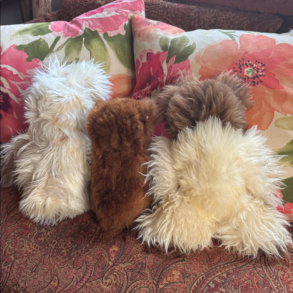 Alpaca Bear stuffed animal 100 💯 % alpaca fur very soft cuddly toy present gift - Picture 7 of 7